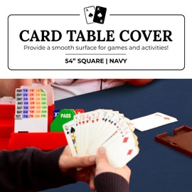 Sanders Classics Card Table Covers-54 Square (Navy)