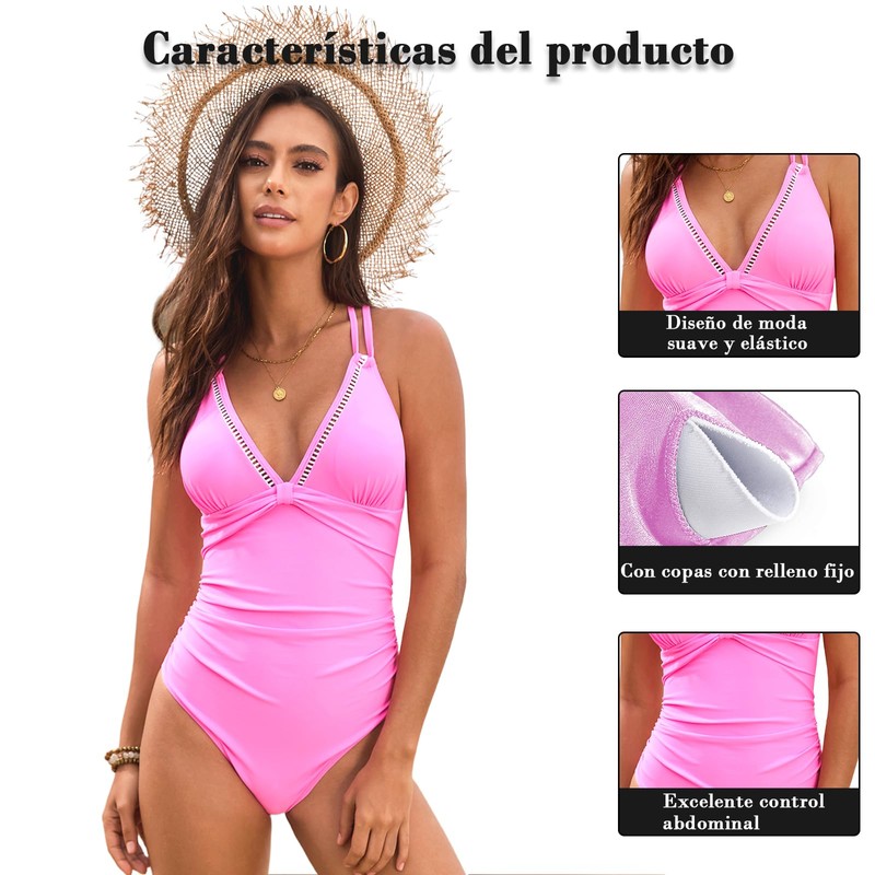 Cloeey Future Traje de Baño para Mujer, Estilo Completo (MX/US,