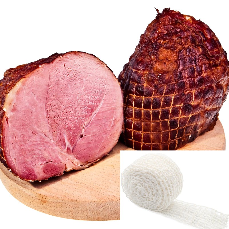 16.4ft Meat Netting Roll, Size 22 Elastic Smoked Meat Poultry