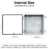 HoHaing Junction Box,IP67 Waterproof Electrical Box Hinged Clear Cover,Electrical Enclosure