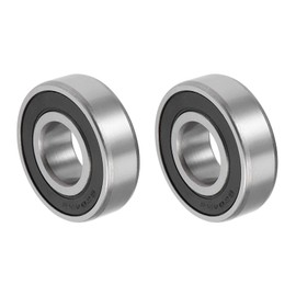 QUARKZMAN 6204-2RS 20 x 47 x 14 mm Ball Bearings x 2 Pieces Chrome Steel with Good Load Capacity Double Sealed for DIY Projects