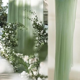 5 m x 160 cm Soft Tulle Fabric, Tulle Fabrics for Sewing, Mesh Fabric, Decorative Fabric, Draping Fabric for Arbor Wedding Curtain, Wedding Arch, Freehand Decoration, Archway, Ceremony, Party