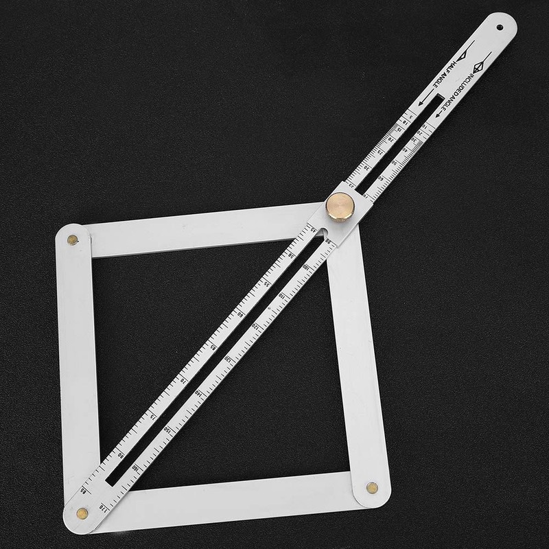 Corner Angle Finder, 4?Fold Multifunctional Angle Measuring Ruler, 0-170° Goniometer