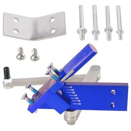 Plobeda Lawn Mower Blade Sharpener Adjustable 15°-45° for Straight and Standard Lawnmower Blades Ergonomic Home & Commercial Sharpening Balancer Bracket (Blue,5005)