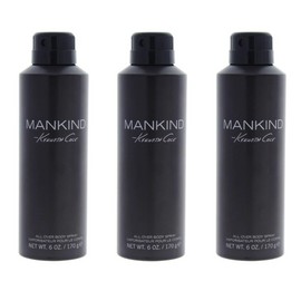 *PACK OF 3* MANKIND by Kenneth Cole for Men All Over Body Spray 6 oz 170 g NEW