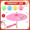 Dunzy 4 Pcs Chinese Handmade Umbrella Oiled Paper Classical Plum