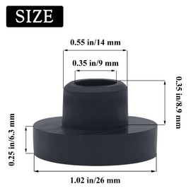 10 Pack Fuel Tank Bushing Grommet 33/64 Generator Fuel Tank Grommet for MTD Troy Bilt Briggs & Stratton Toro Generac Generator Lawn Mower