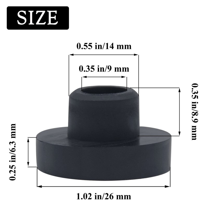 10 Pack Fuel Tank Bushing Grommet 33/64 Generator Fuel Tank