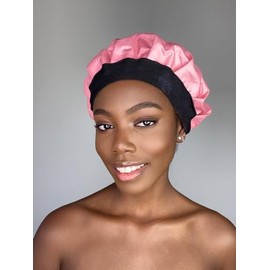 Cordless Deep Conditioning Heat Cap - Afro Steam Cap for Natural Hair Treatment - Microwave Thermal Gel Oil Cap, Pink