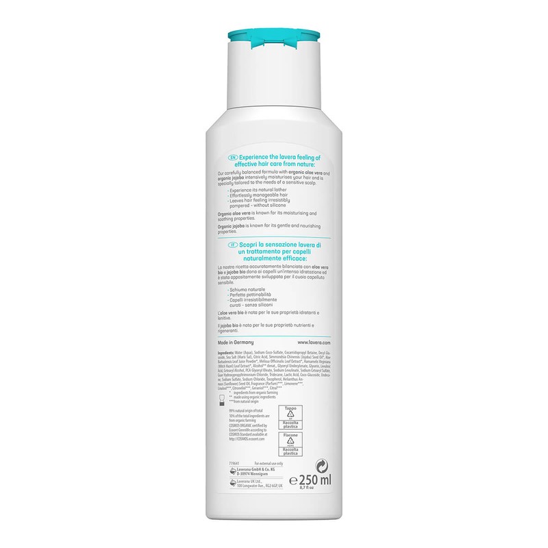 Lavera Basis Sensitiv Shampoo - Moisture & Care, 250ml