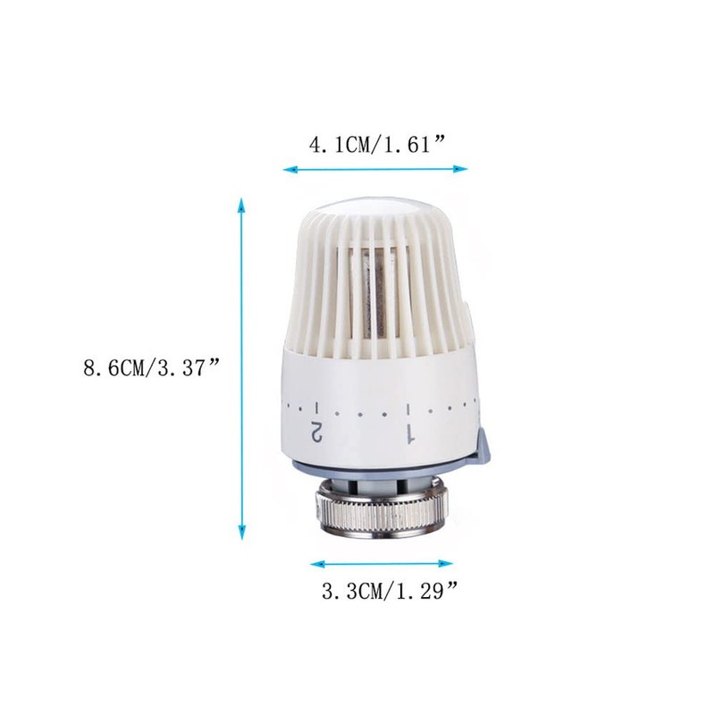 Thermostatic Radiator Head, 2 Pcs M30x1.5 Smart Radiator Thermostat Radiator