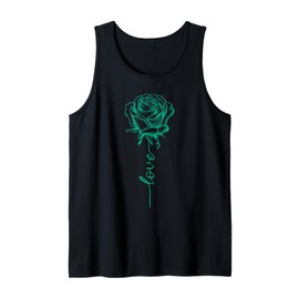 Hippie Flower Power LOVE Rose Funny Roses Tank Top