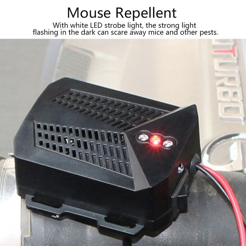 12V LED Strobe Light Electronic Ultrasonic Mouse Repeller with Intelligence