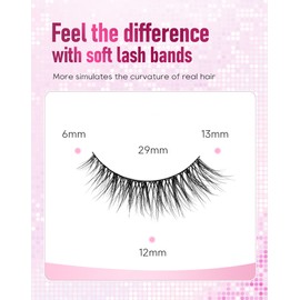 Frihappy Wispy Fluffy Lashes Natural False Eyelashes Faux Mink HA-222