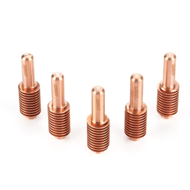 220037 Plasma Cutter Cutting Torch Consumables Electrodes Kit 5 Pcs/set