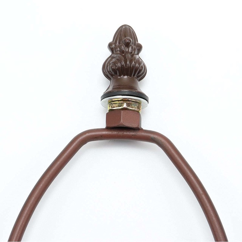Bieye SS005 Lampshade Lamp Shade Support with Finial for Tiffany