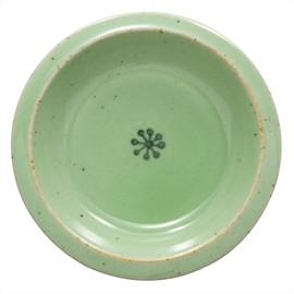 Hasamiyaki 403567 Cherry Bird Shape, Small Plate, Flower Pattern, Green