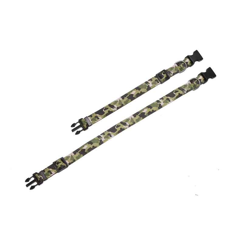 Taida Durable Nylon Camouflage Adjustable Dog Collar, 1 Inch Wide,