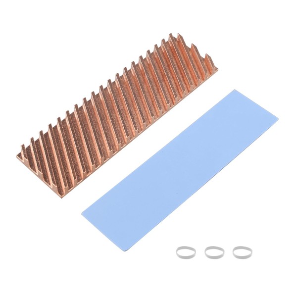 ZDE M.2 SSD Heatsink 70x20x4mm Copper Heatsink with Silicone Thermal