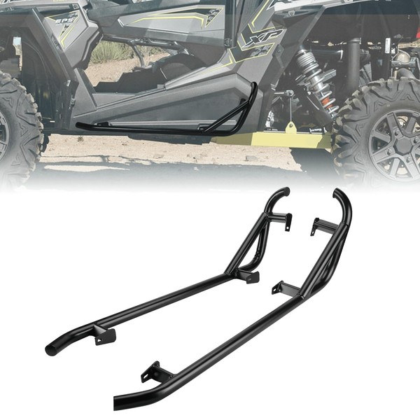 KEMIMOTO Nerf Bars Heavy Duty Black Tree Kickers Side Steps Compatible with 2014-2022 Polaris RZR XP 1000/ XP Turbo/ S900/ S1000/ Trail S 900-2 Seater RZR Nerf Bars RZR Rock Sliders Left & Right Side