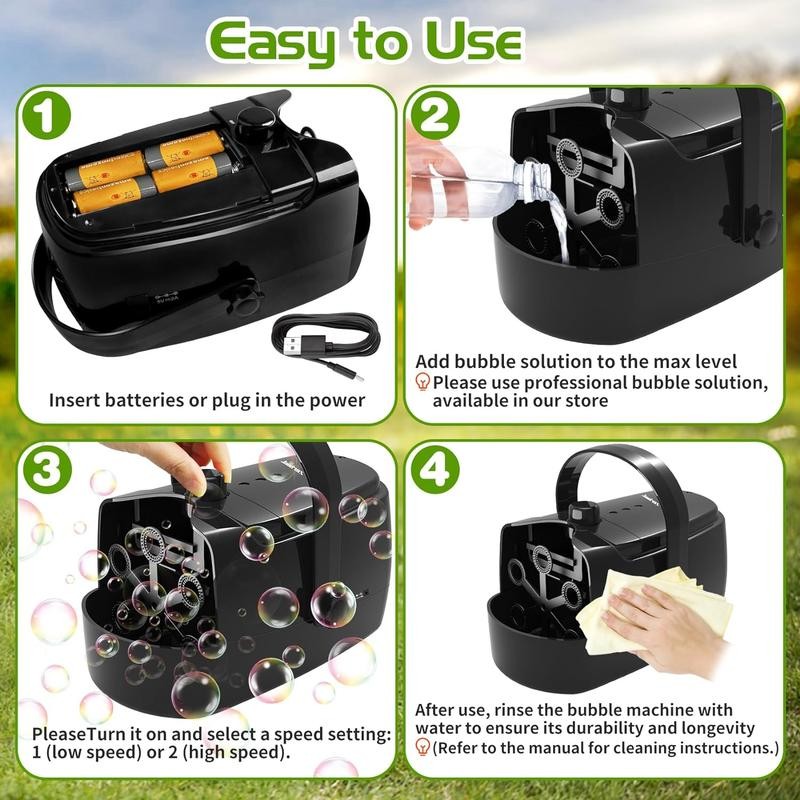 Zerhunt Bubble Blaster - Easter Bubble Machine for Kids, Automatic