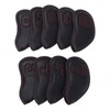 Golf IronCovers, 9Pcs PU and Plush Golf Club IronCovers Waterproof