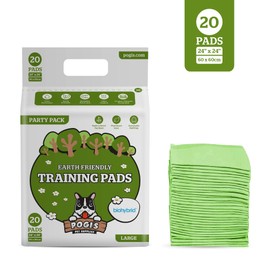 Pogi's Training Pads - Eco-Friendly, Large, Super Absorbent Puppy Training Pads