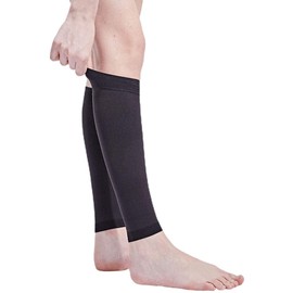 着圧ソックス 弾性ストッキング 圧迫圧15-21mmHg 2色5サイズ メンズ レディース (ブラック, XL)