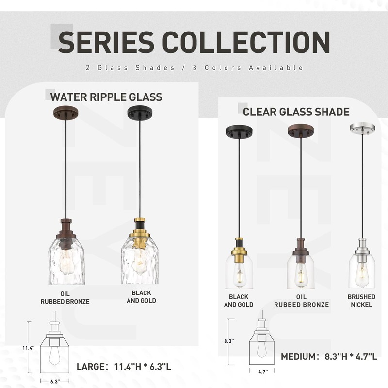 zeyu 2 Pack Modern Kitchen Pendant Lighting Over Island, Hanging