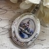 Fancy Fox Boutique Silver Lighthouse Nautical Beach Locket Necklace Pendant