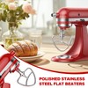 Stainless Steel Flat Beater for KitchenAid Mixer, Paddle Attachment for