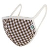 Plaid Check Design Breathable Fabric Covering Fashion Mask Reusable Washable