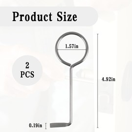 Set of 2 lock picks, deadlock pick, lock pick, lock pick set, professional, made of stainless steel, universal key for room doors, locksmith door opener key, for coloured beard lock opener