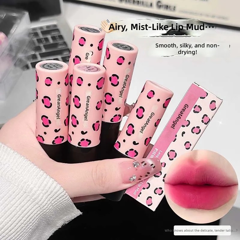 Set De Pintalabios Mate Con Estampado De Leopardo Greatangel