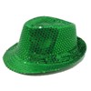 R&F srls Green Sequin Party Spectrum Hat