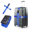 Aouzejum Luggage Straps for Suitcases with TSA Combination Lock, Adjustable