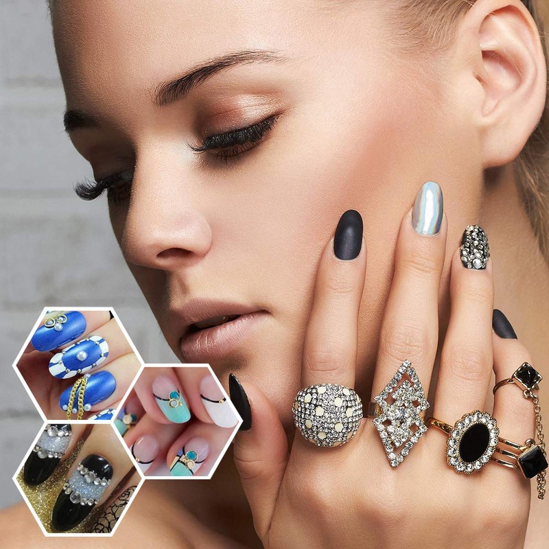 Dual-Ended Nail Rhinestone Picker Dotting Pen with Extra 2 Wax