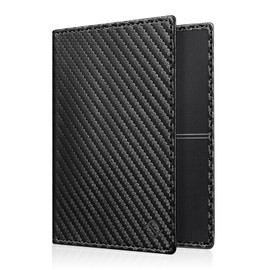 FINTIE Car Vehicle Registration Certificate Protective Cover, Ultra Thin Lightweight Vehicle Registration Certificate Credit Card Case with Premium Faux Leather, Many Colours for Vehicle Registration Card, Black