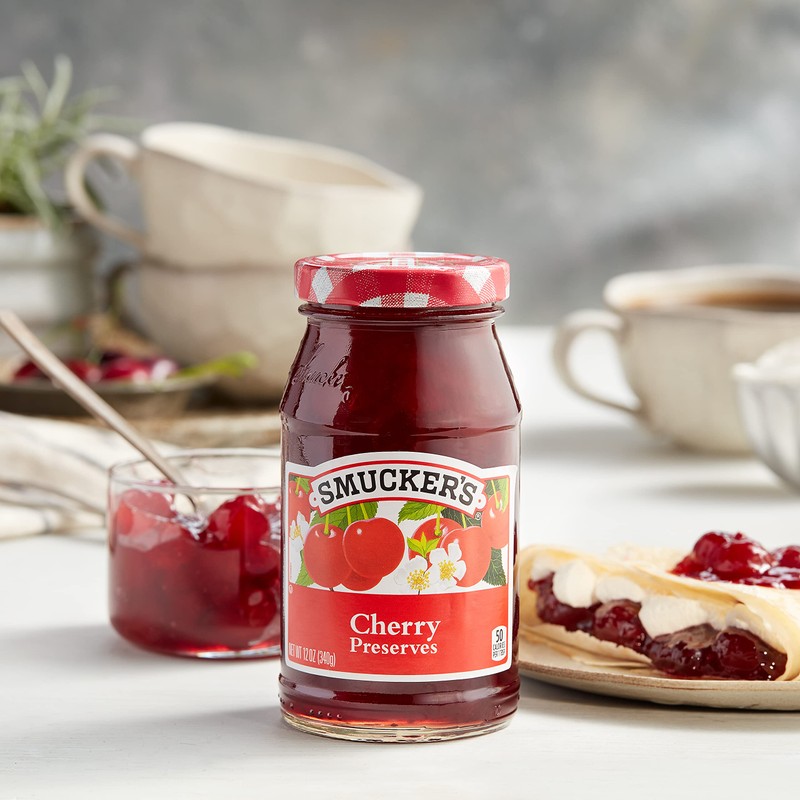 Smucker's Cherry Preserves, 12 Ounces (Pack of 6)