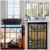 59 Ft Window Grille Inserts Grid Kit, Self-Adhesive Peel and