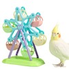 SEIS Ferris Wheel Toy for Bird with Feeder Training Parrot