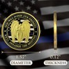 ST. Michael Police Challenge Coin Thin Blue Line Law Enforcement