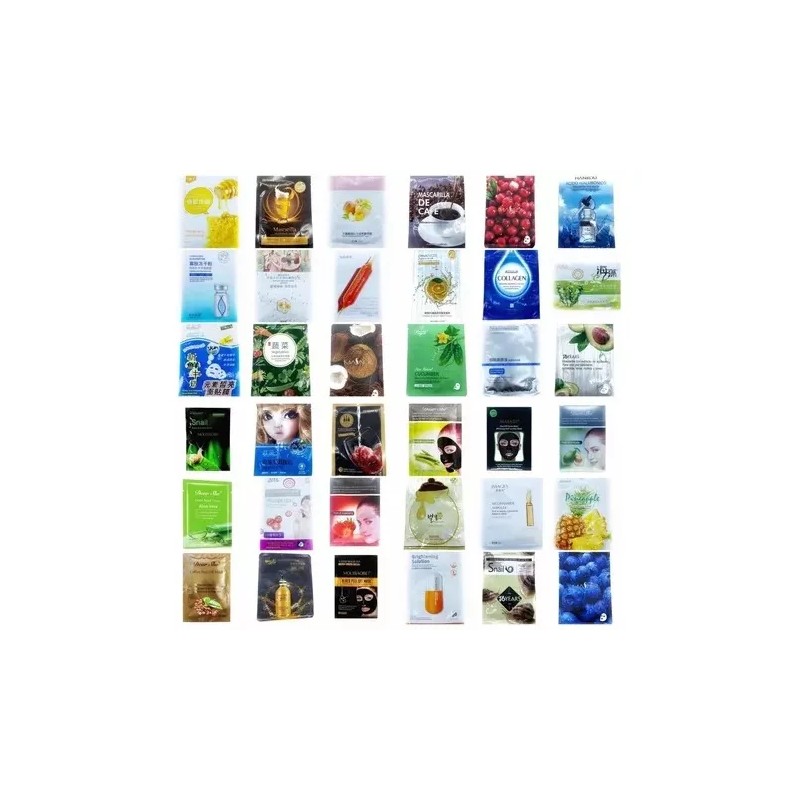 PM Pack 100 Piezas De Mascarillas Surtido Coreanas Hidratantes