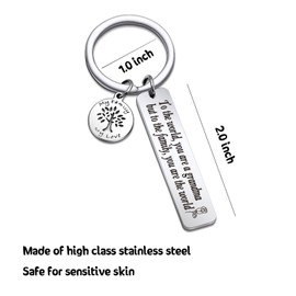 RSZOTW Grandma Gifts For Best Grandma Ever Keychain For Nana Gifts Granny Jewelry Mimi Gifts For Grandmother Keychain Yiayia Jewelry Stepmom Keychain Gigi Jewelry Grandma Appreciation Gift