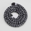 DreadLab - Bendable Spiral Dread Ties (40cm, Black with White