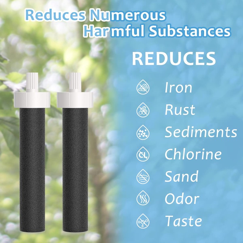 10 Pack Water Filters Compatible with Brita Water Bottles Hard-Sided