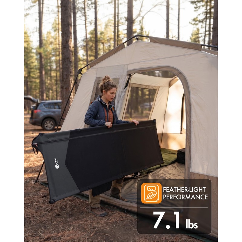 Portal 20-Second Setup Camping Cot, Ultra-Light 7.1 lbs Integrated Travel
