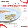 j&m Your Plate: Divided Portion Control Diet Plate for Adults