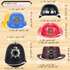 Solrowasun 6 Pcs Plastic Helmets Hats Set including Police SWAT