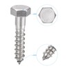 sourcing map Hex Lag Screws, M12 x 60mm 304 Stainless